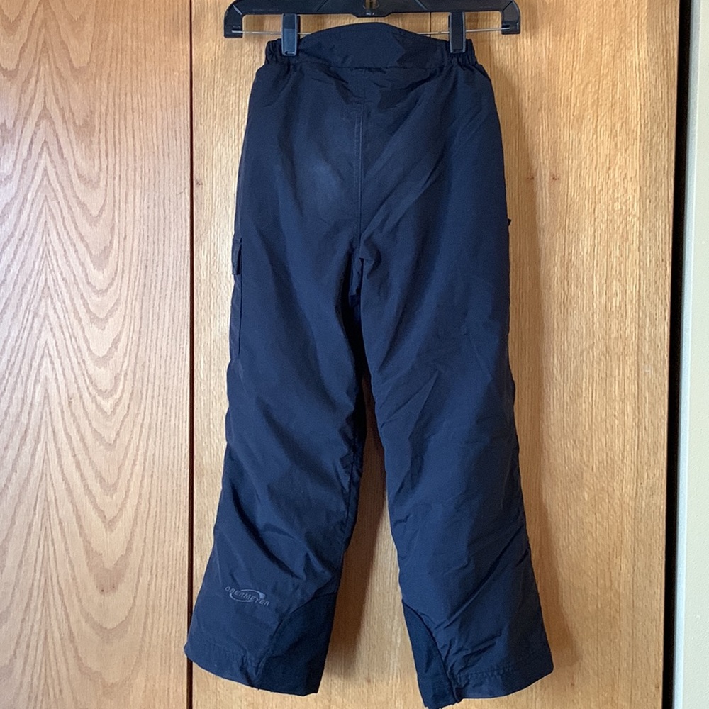 Obermeyer junior 6 black cargo insulated snowboard ski snow pants gaiters nice!